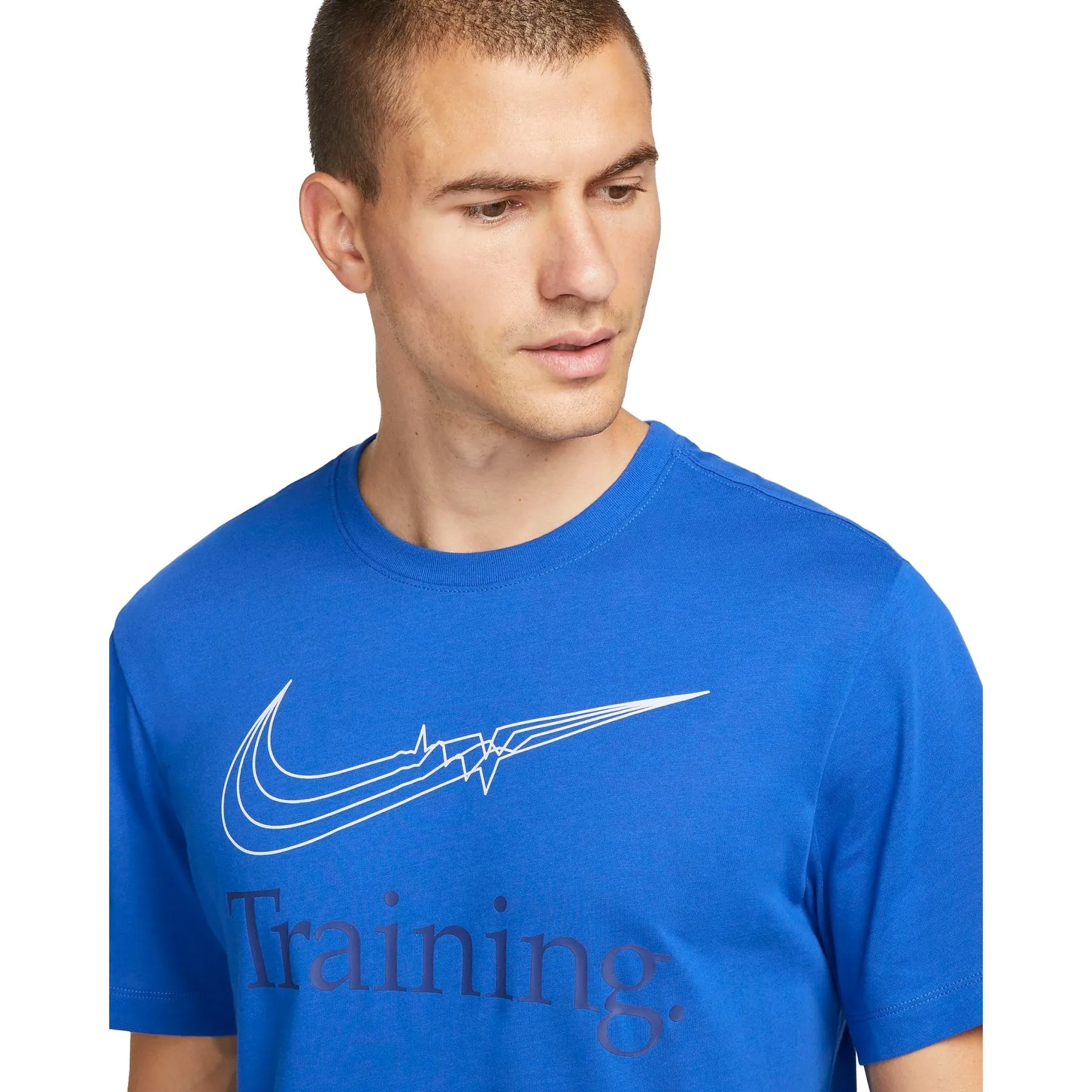 T SHIRT NIKE TRAINING MAGLIA UOMO FITNESS DRY FIT TEE NERA O BLU O BIANCA