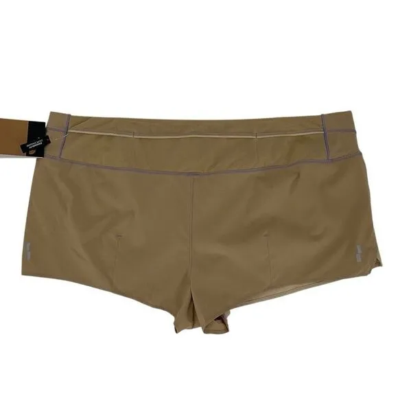 The North Face Summer Light 2.5&quot; Short Gravel Khaki Stone Women XXL NEW NF0A85YT