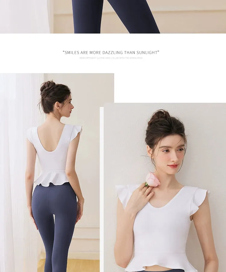 Thin Fancy Pilates Training Wear Yoga Vest