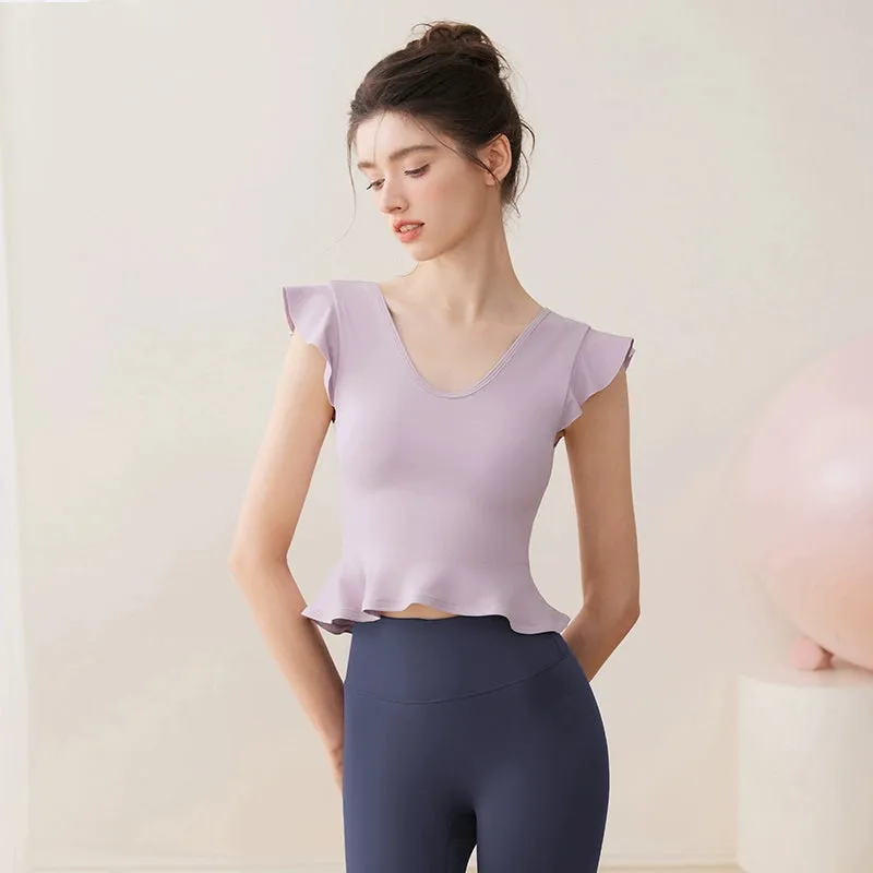 Thin Fancy Pilates Training Wear Yoga Vest