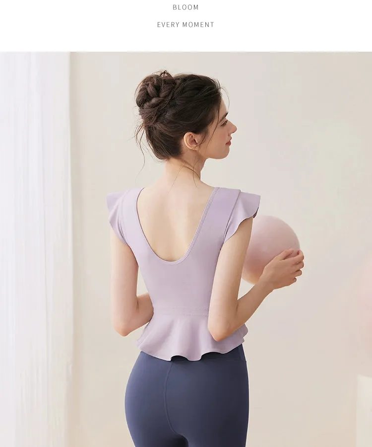 Thin Fancy Pilates Training Wear Yoga Vest
