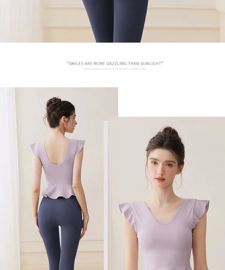 Thin Fancy Pilates Training Wear Yoga Vest