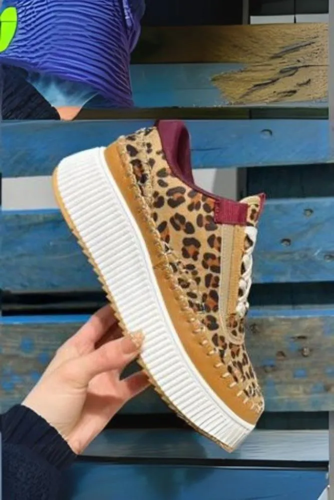 Thread Lace Up Trainer
