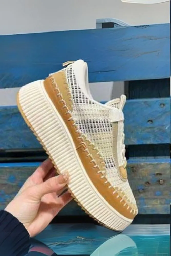 Thread Lace Up Trainer