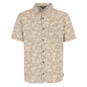 Tiger Floral Short Sleeve Shirt - Bardiya Sand