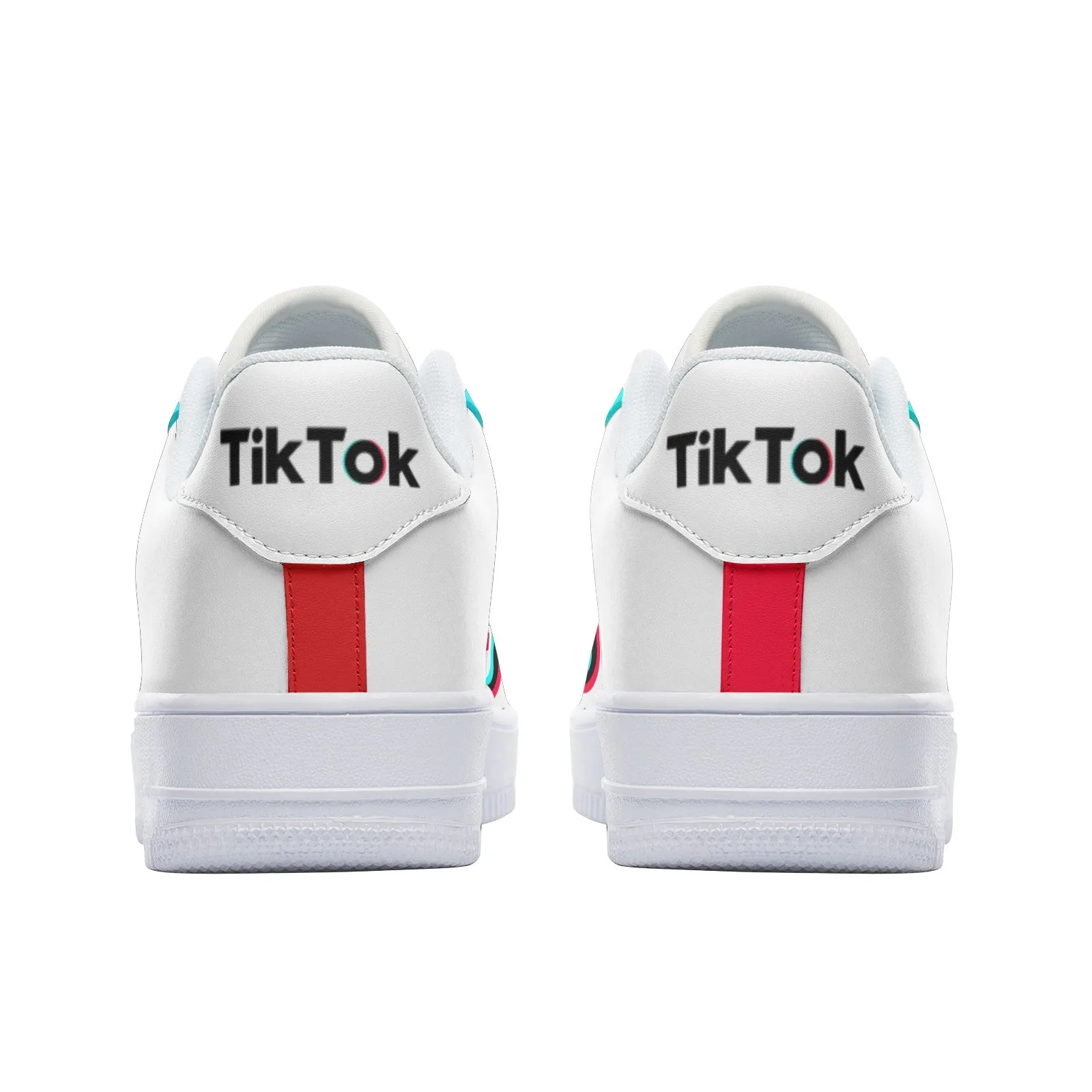 TikTok Unisex Low Top Leather Sneakers - Blue