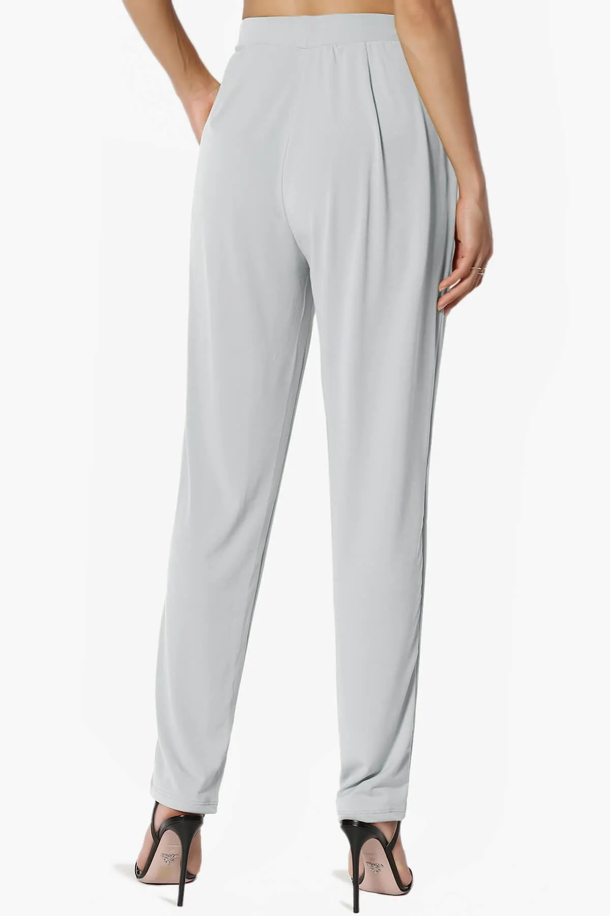 Trellis Cool Pleated Elasic Waist Pants PLUS