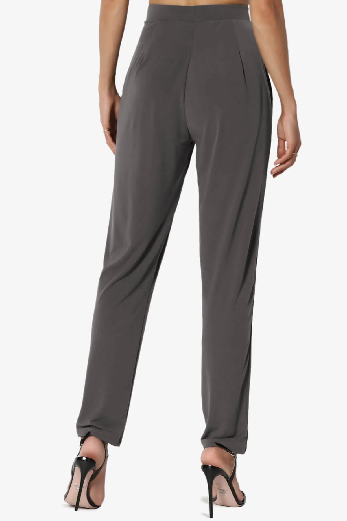 Trellis Cool Pleated Elasic Waist Pants PLUS
