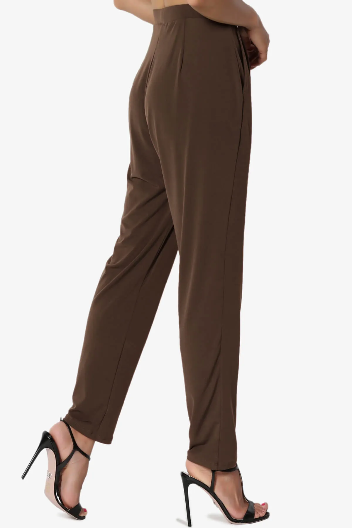 Trellis Cool Pleated Elasic Waist Pants PLUS