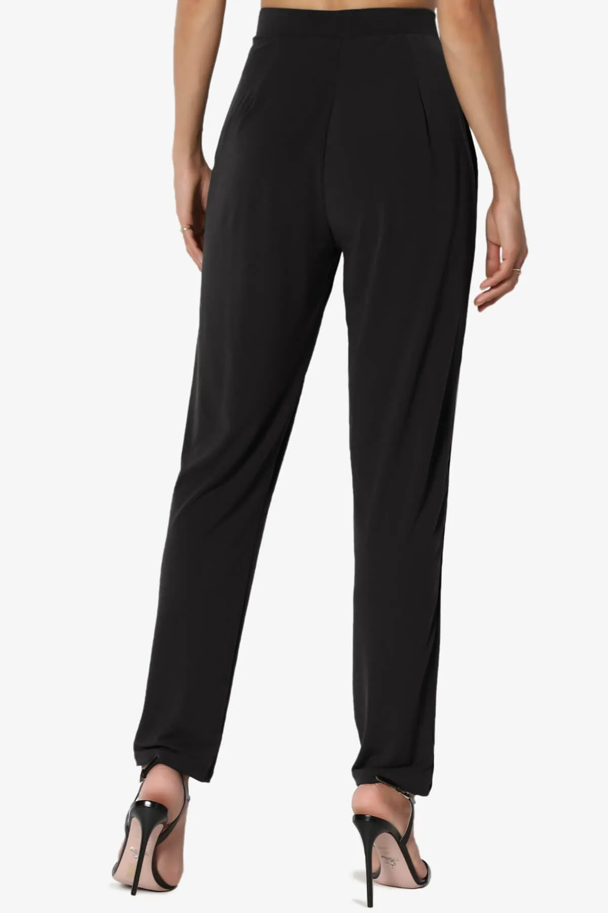 Trellis Cool Pleated Elasic Waist Pants PLUS