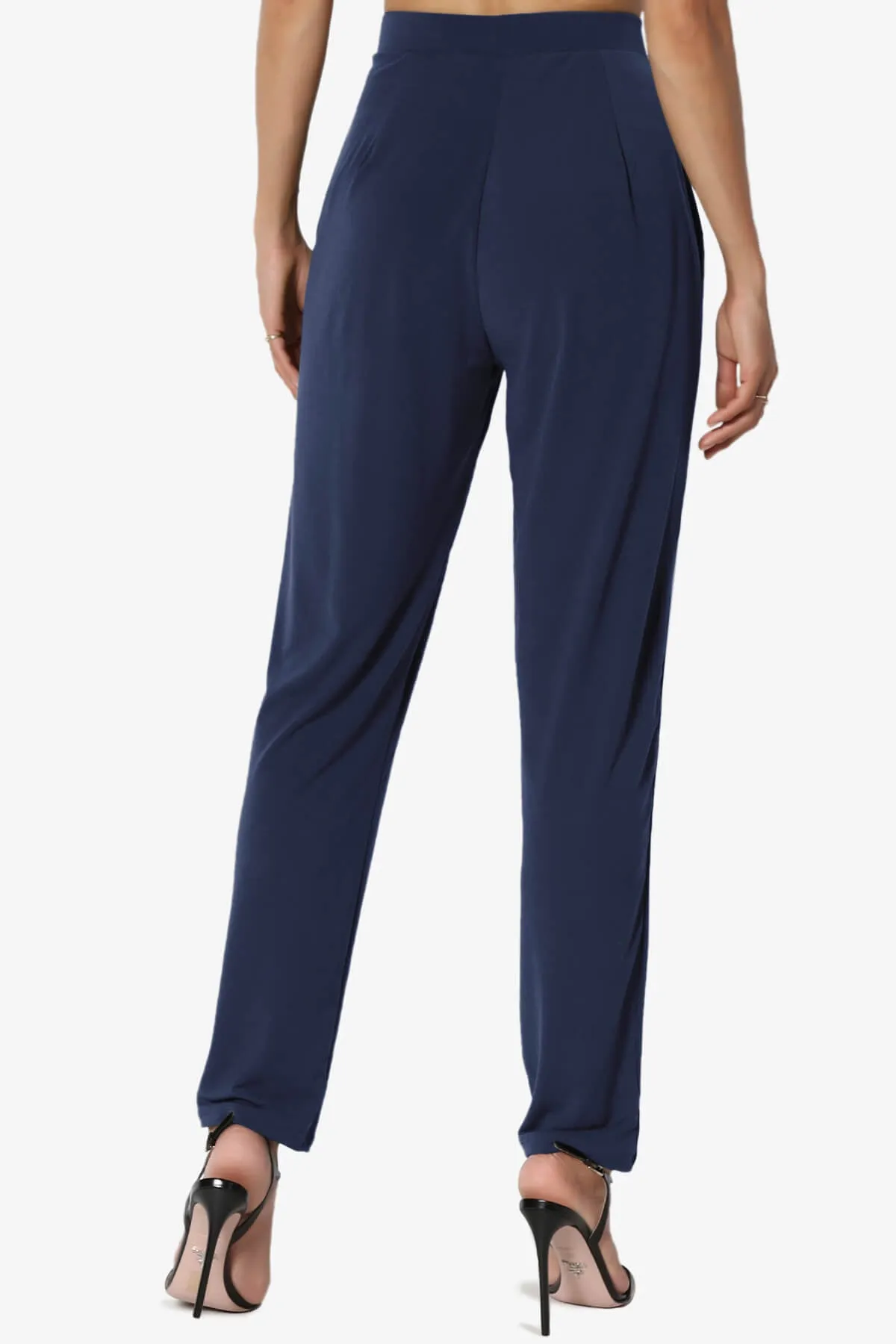 Trellis Cool Pleated Elasic Waist Pants PLUS
