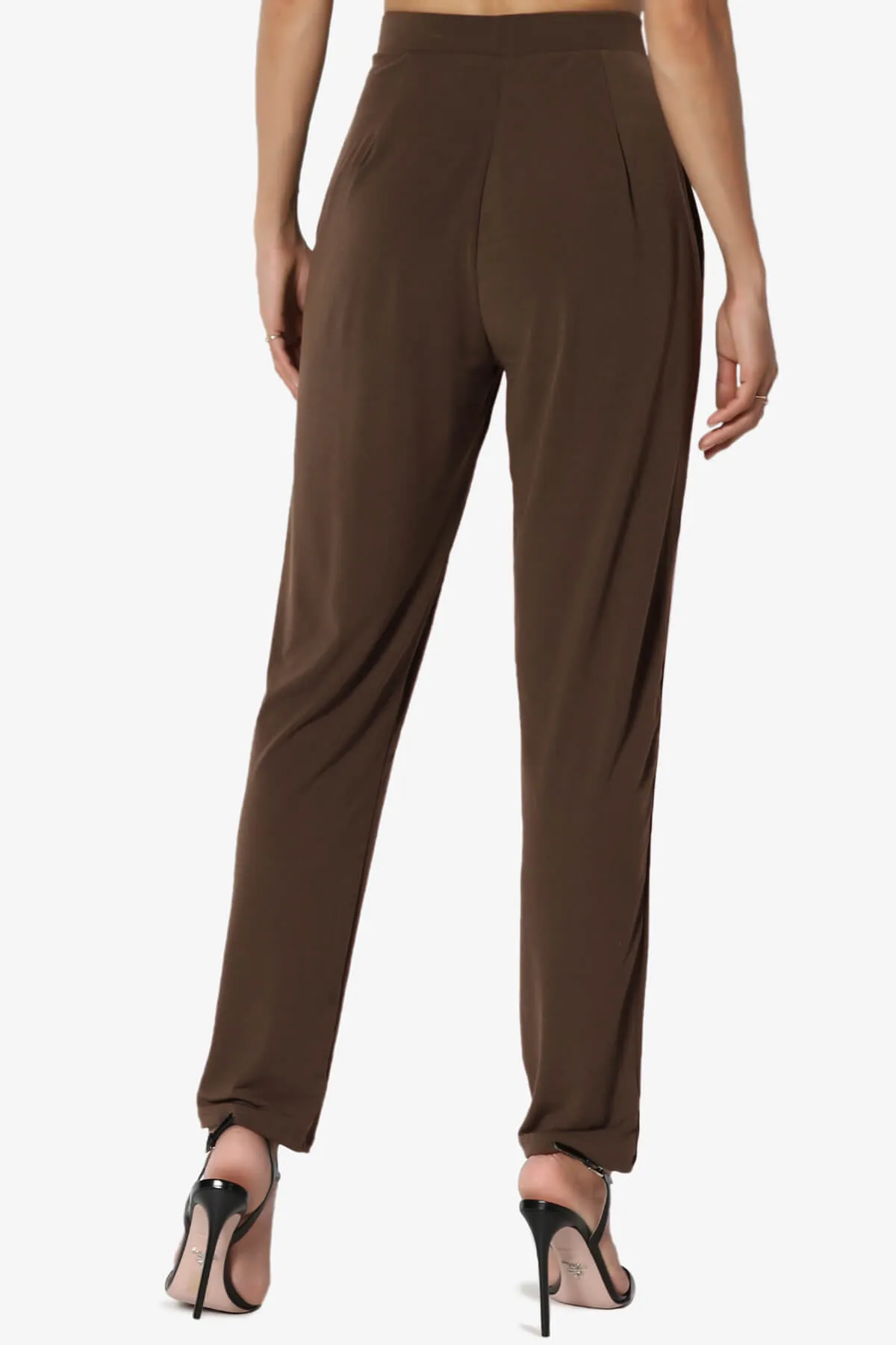 Trellis Cool Pleated Elasic Waist Pants PLUS