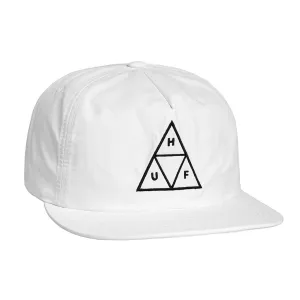 Triple Triangle Snapback Hat White