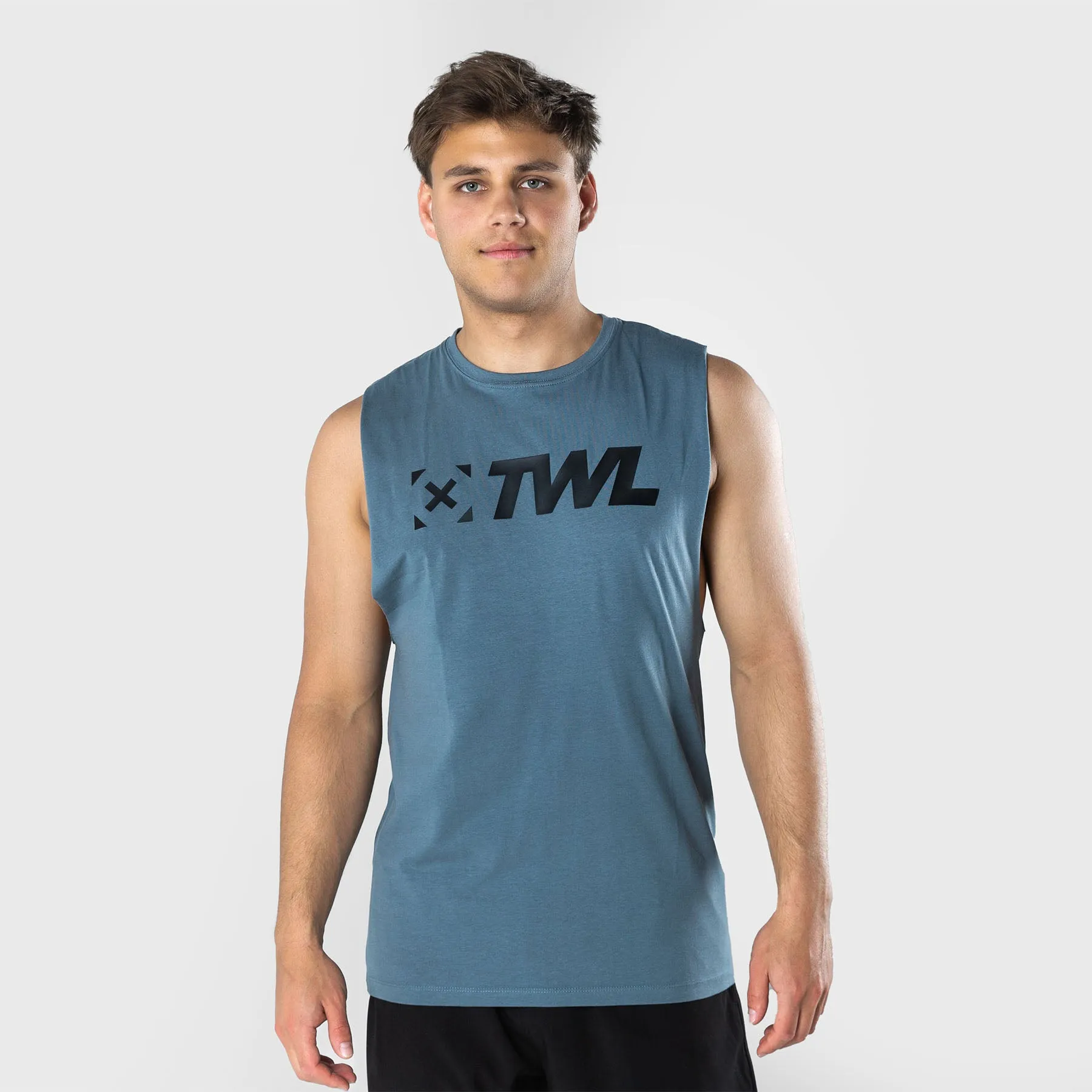 TWL - MEN'S EVERYDAY MUSCLE TANK - PEWTER/BLACK