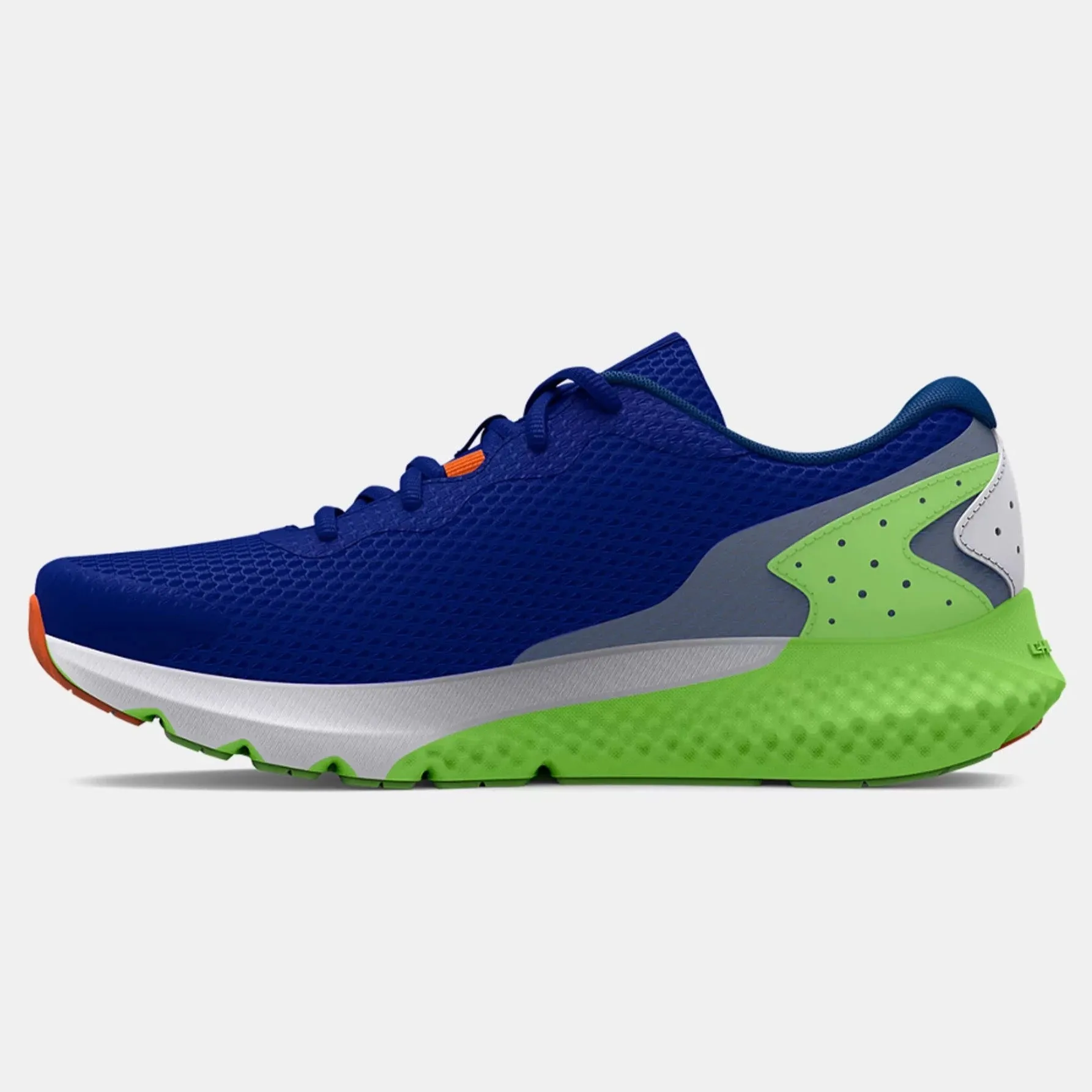 Under Armour Royal/Quirky Lime/Midnight Navy Charged Rogue 3 Youth Sneakers