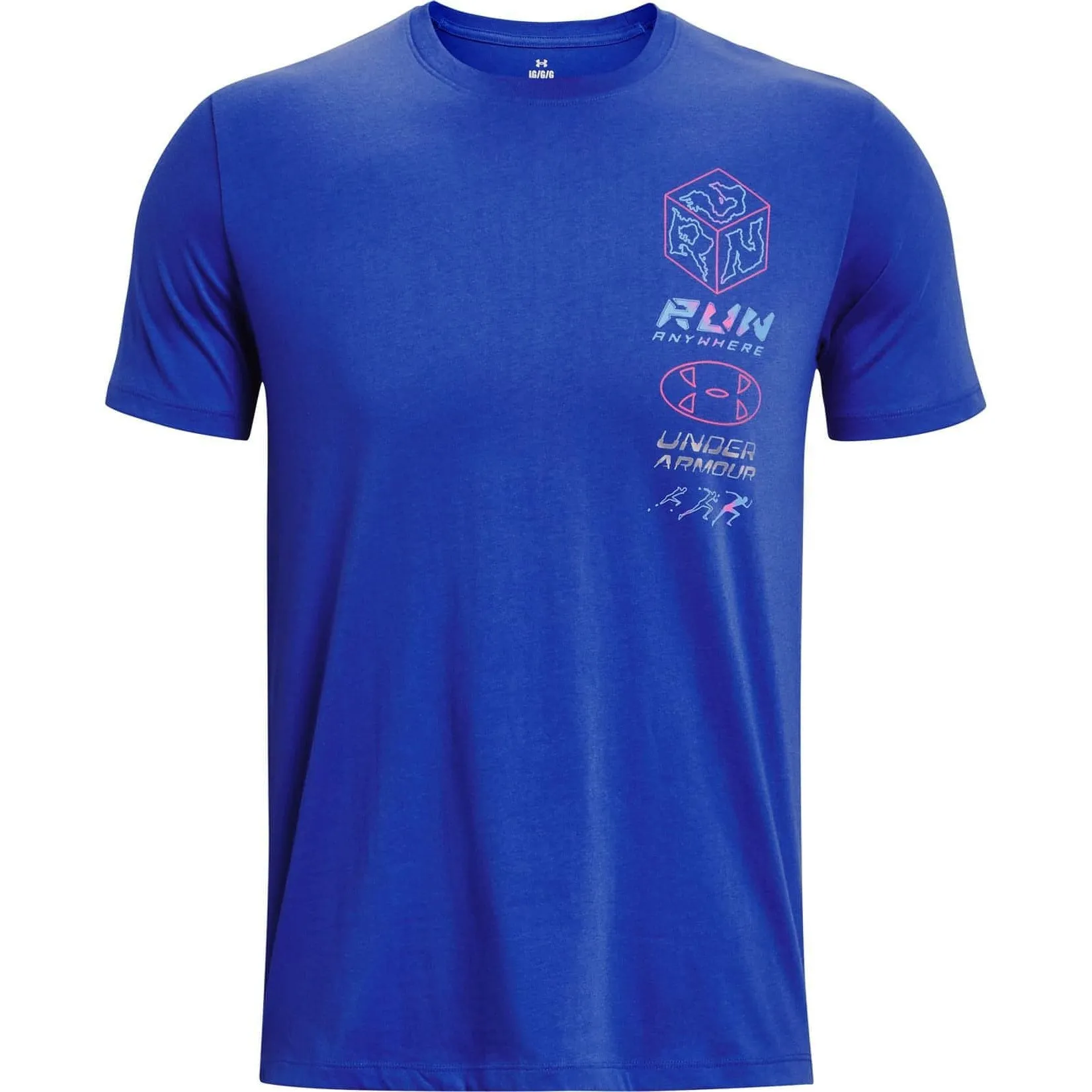 Under Armour Run Anywhere Short Sleeve Mens Running Top - Blue