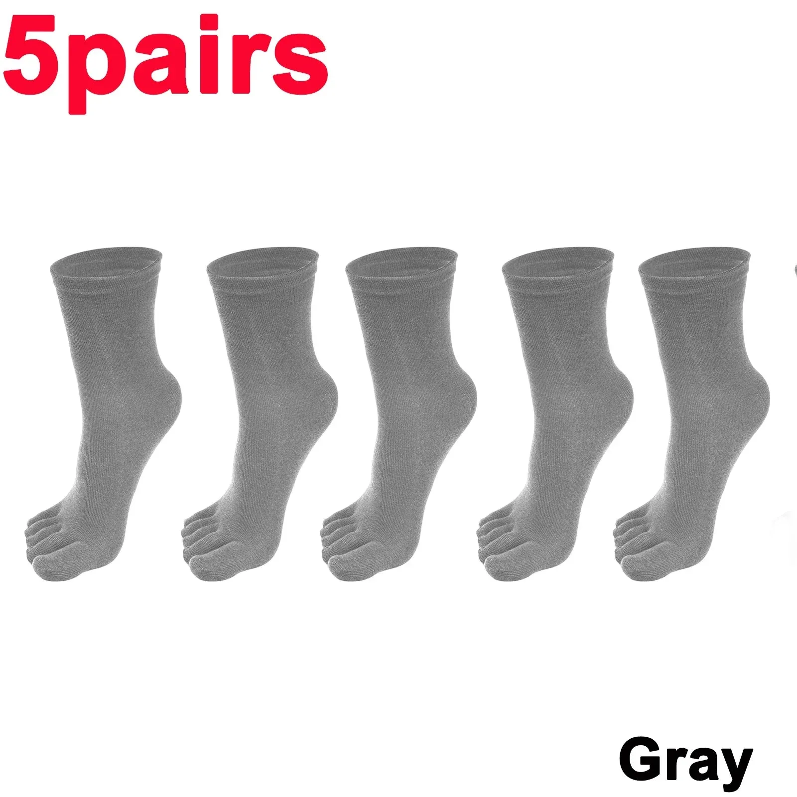 Unisex Five-Finger Cotton Toe Socks