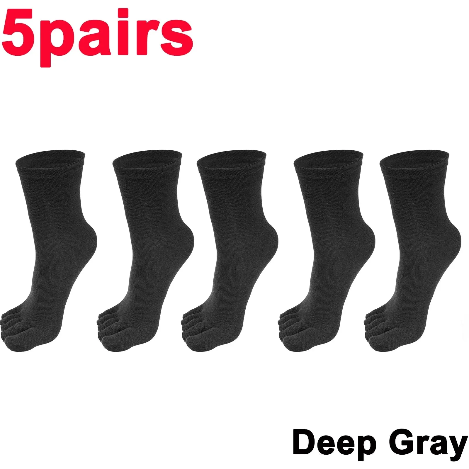 Unisex Five-Finger Cotton Toe Socks