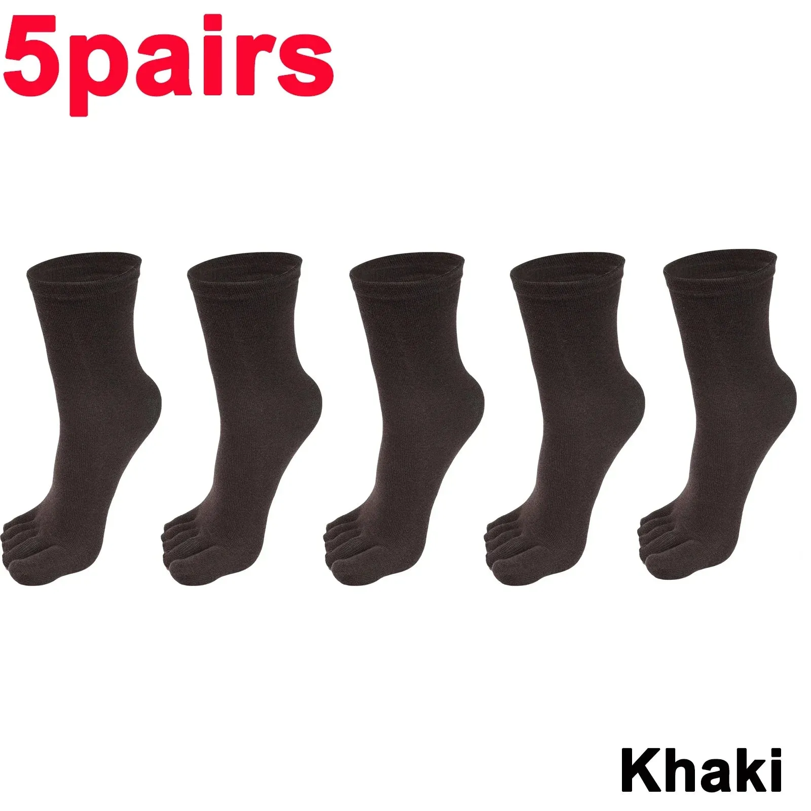 Unisex Five-Finger Cotton Toe Socks