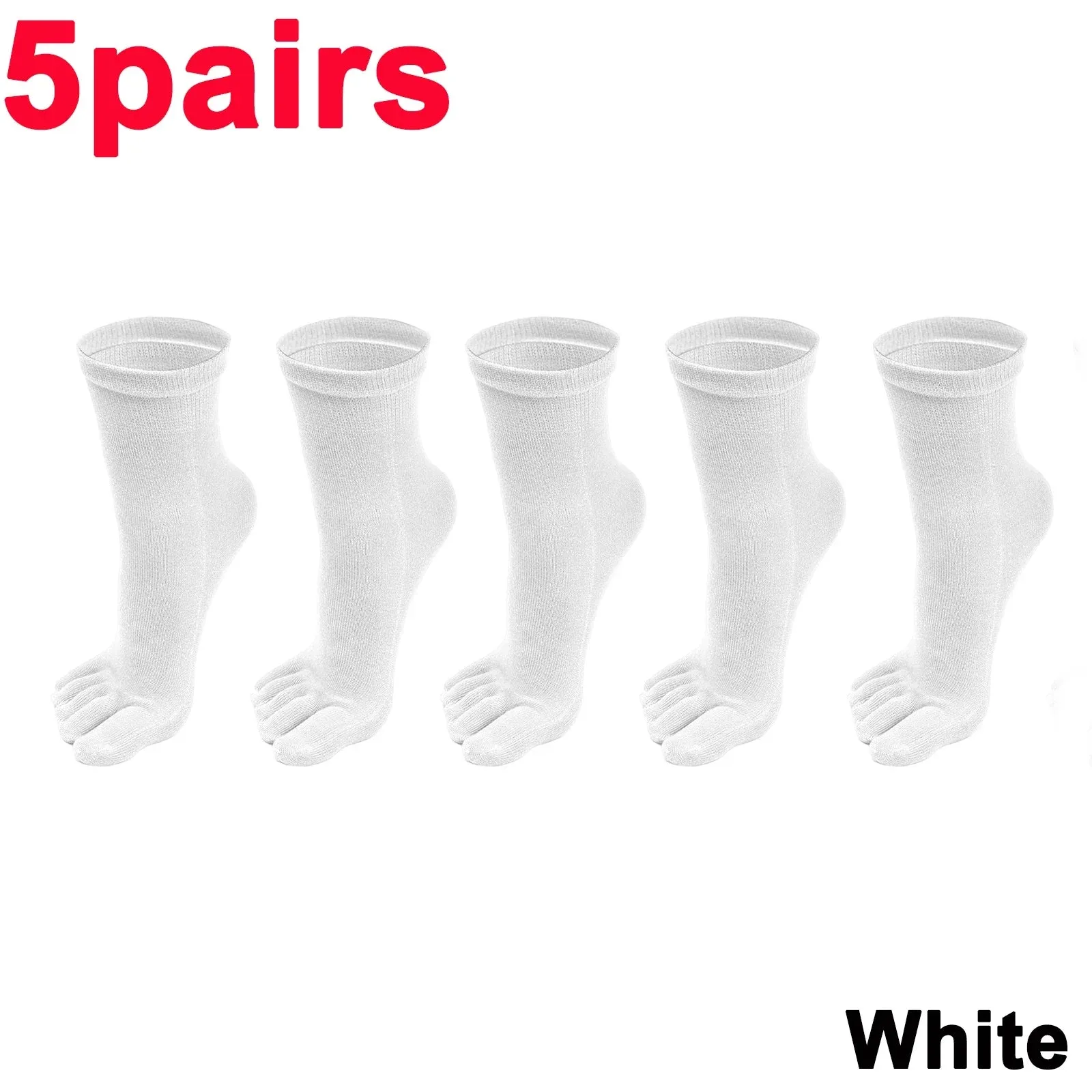 Unisex Five-Finger Cotton Toe Socks