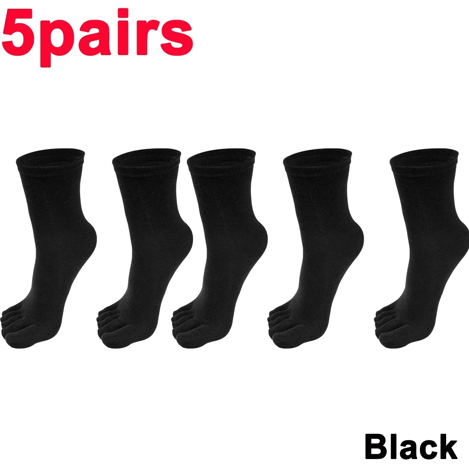 Unisex Five-Finger Cotton Toe Socks