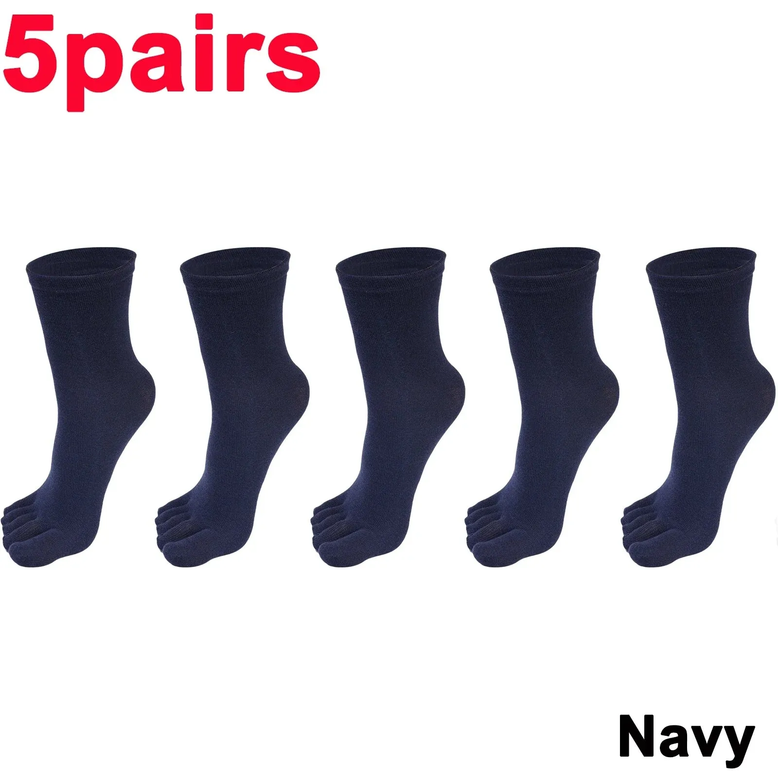 Unisex Five-Finger Cotton Toe Socks