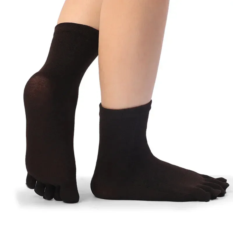 Unisex Five-Finger Cotton Toe Socks