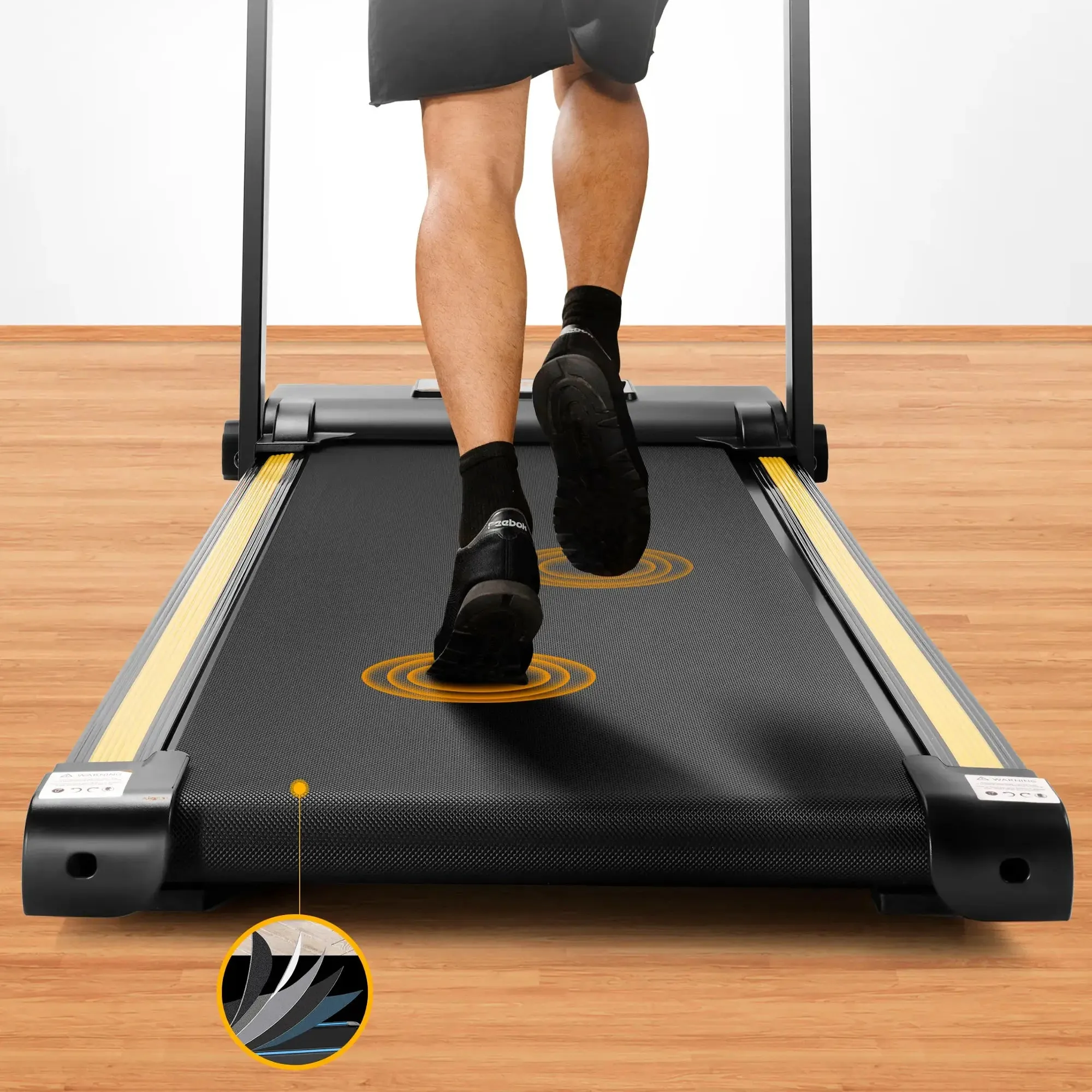 Urevo - Foldi Mini Folding Treadmill - Black - new