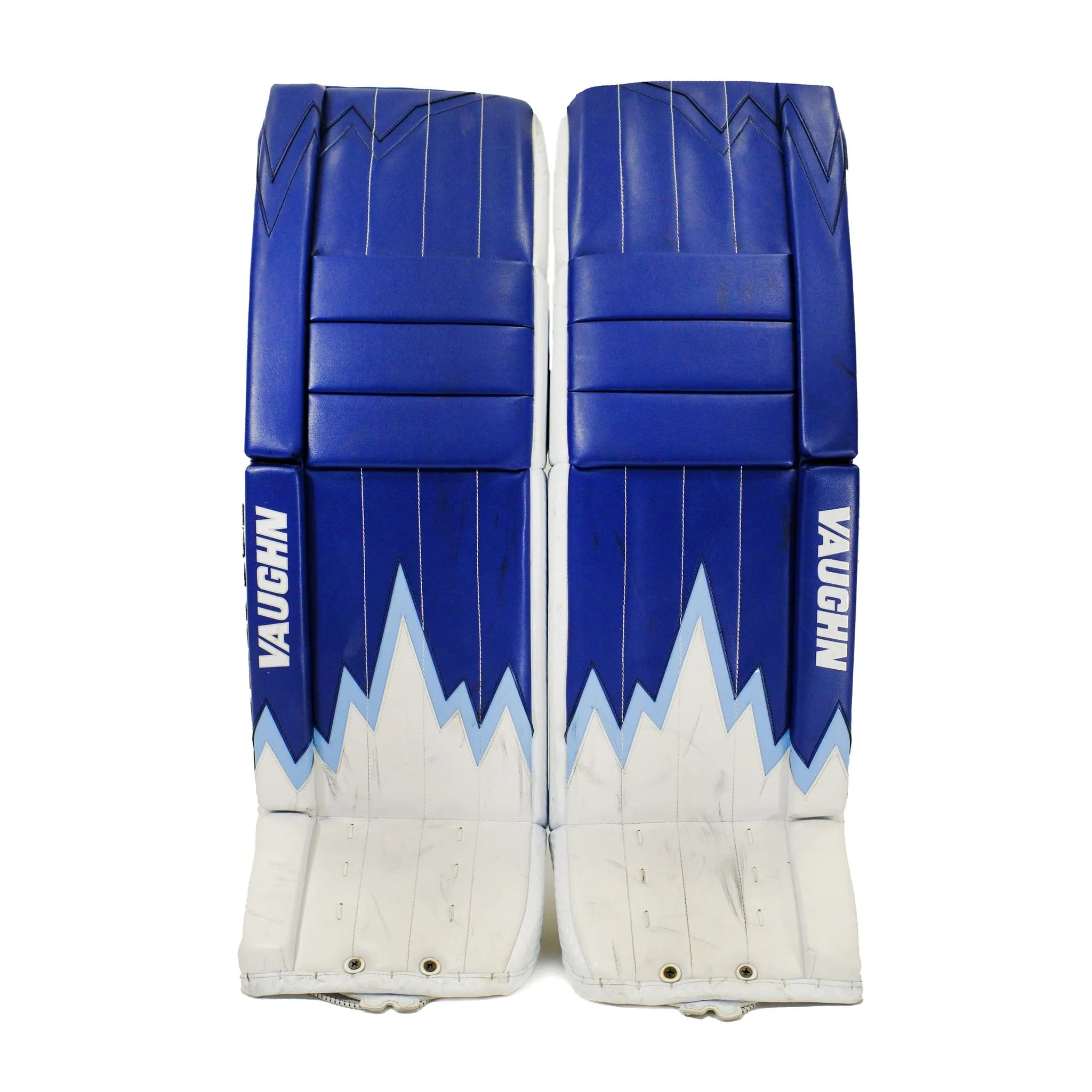 Vaughn Velocity V9 Pro Carbon Senior Goalie Leg Pads - Pro Stock Iceberg Graphic (Used)