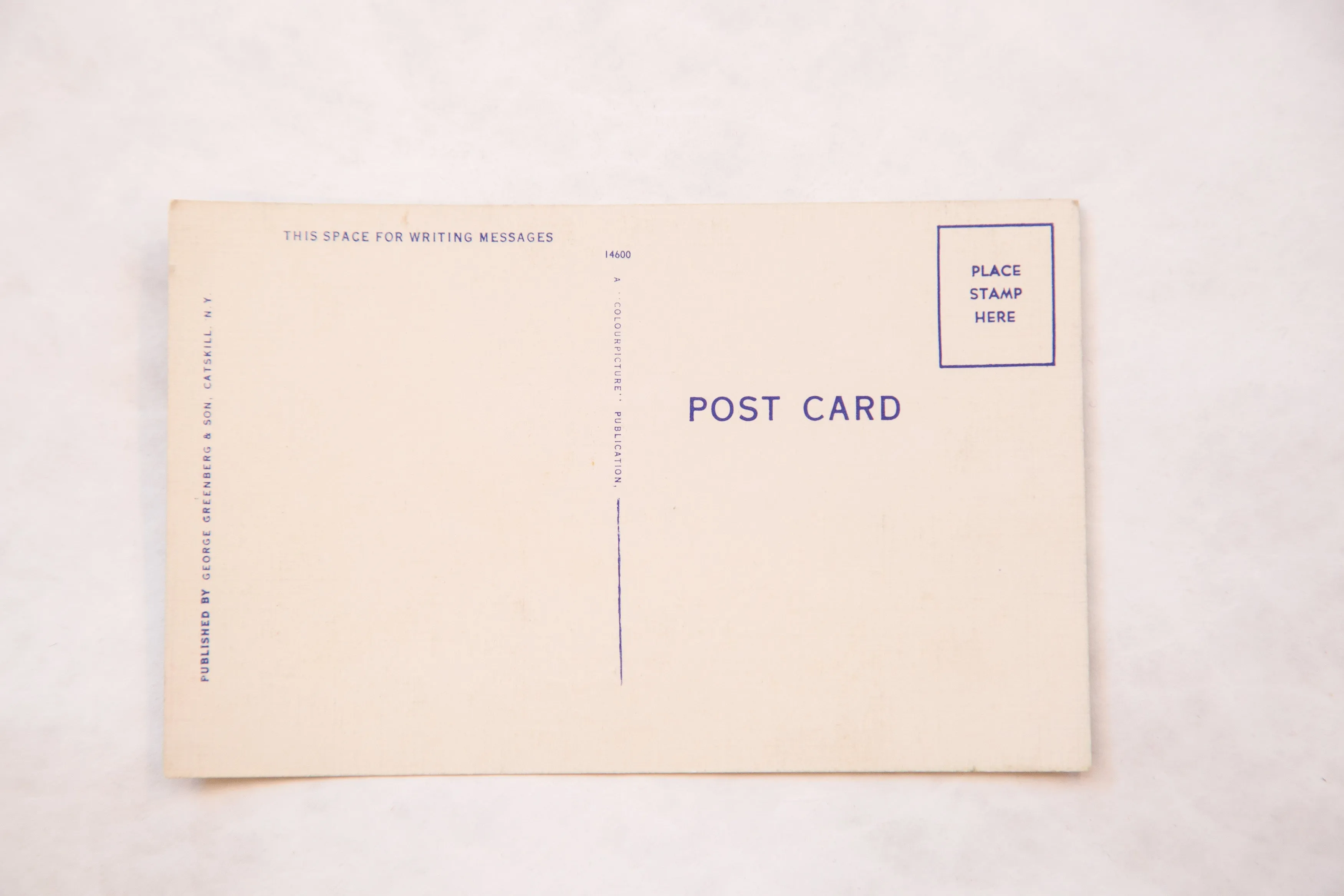 Vintage Air View Winter Clove House Catskills Postcard