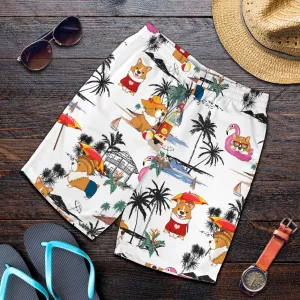 Welsh Corgi-Summer Beach Mens Shorts