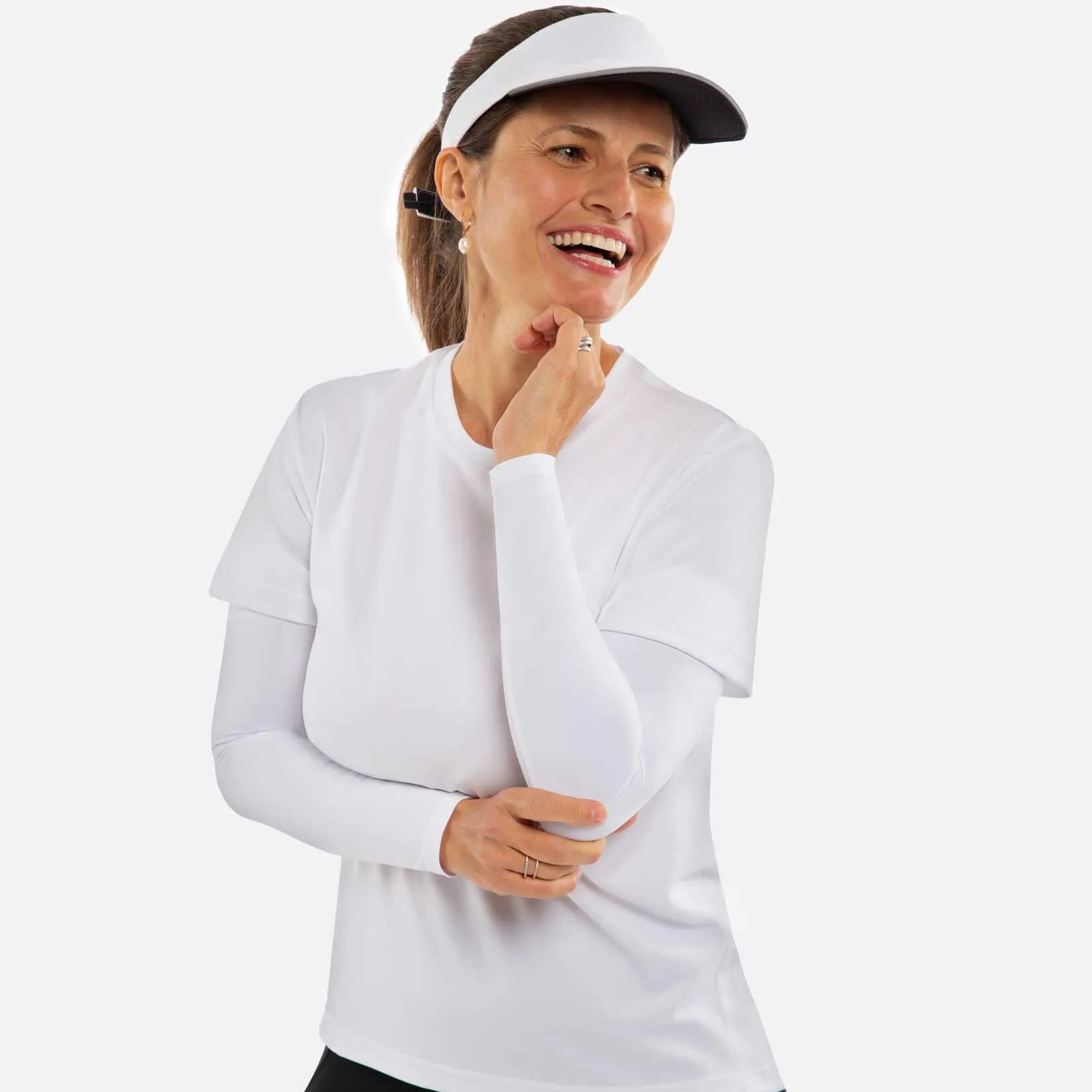 White Arm Sleeves – Adult