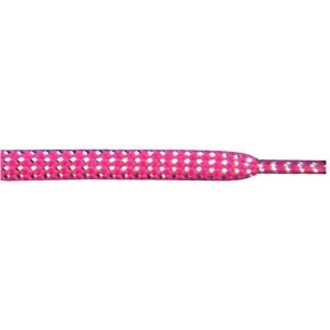 Wholesale Tubular Glitter 5/16" - Hot Pink (12 Pair Pack) Shoelaces