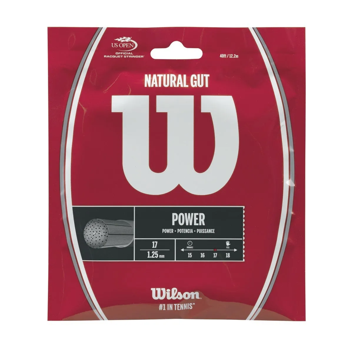 Wilson Natural Gut Power 16 Tennis String Set