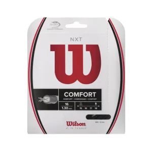 Wilson NXT 16 Multifilament Black Tennis String Set