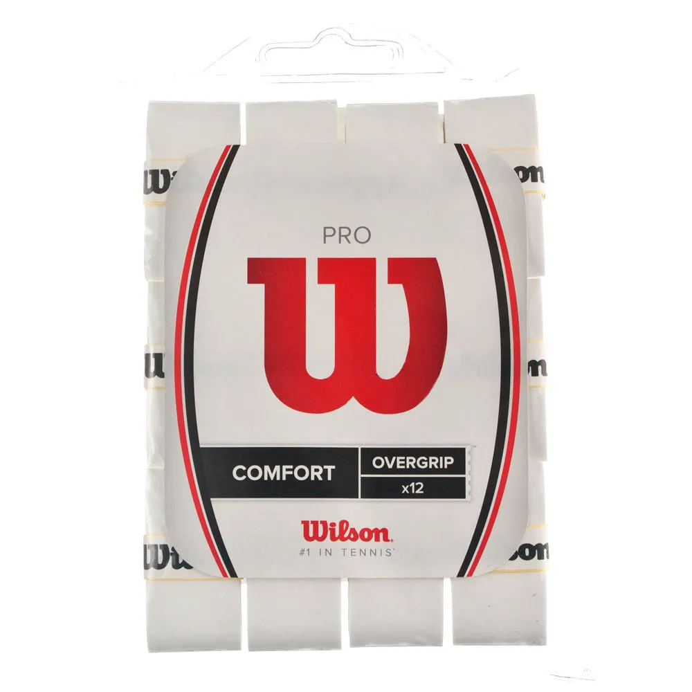 Wilson Pro Overgrip Comfort - 12 Pack White