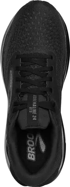 WOMEN'S BROOKS ADRENALINE GTS 24 | BLACK / BLACK / EBONY