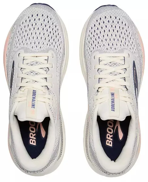 WOMEN'S BROOKS ADRENALINE GTS 24 | GREY / BLUE RIBBON / PEACH