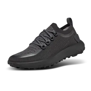 Women's Trail Runners - Natural Black (Black Sole)