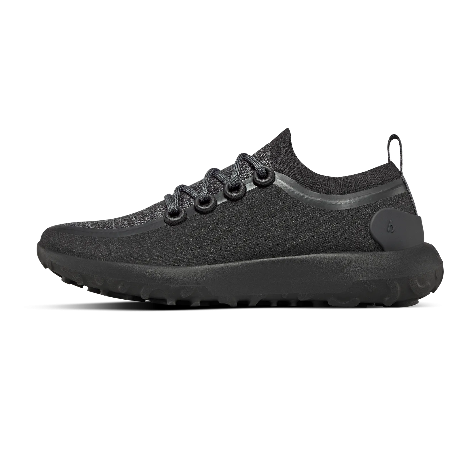 Women's Trail Runners - Natural Black (Black Sole)