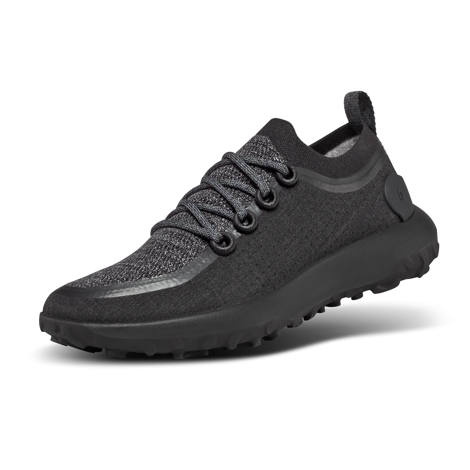Women's Trail Runners - Natural Black (Black Sole)