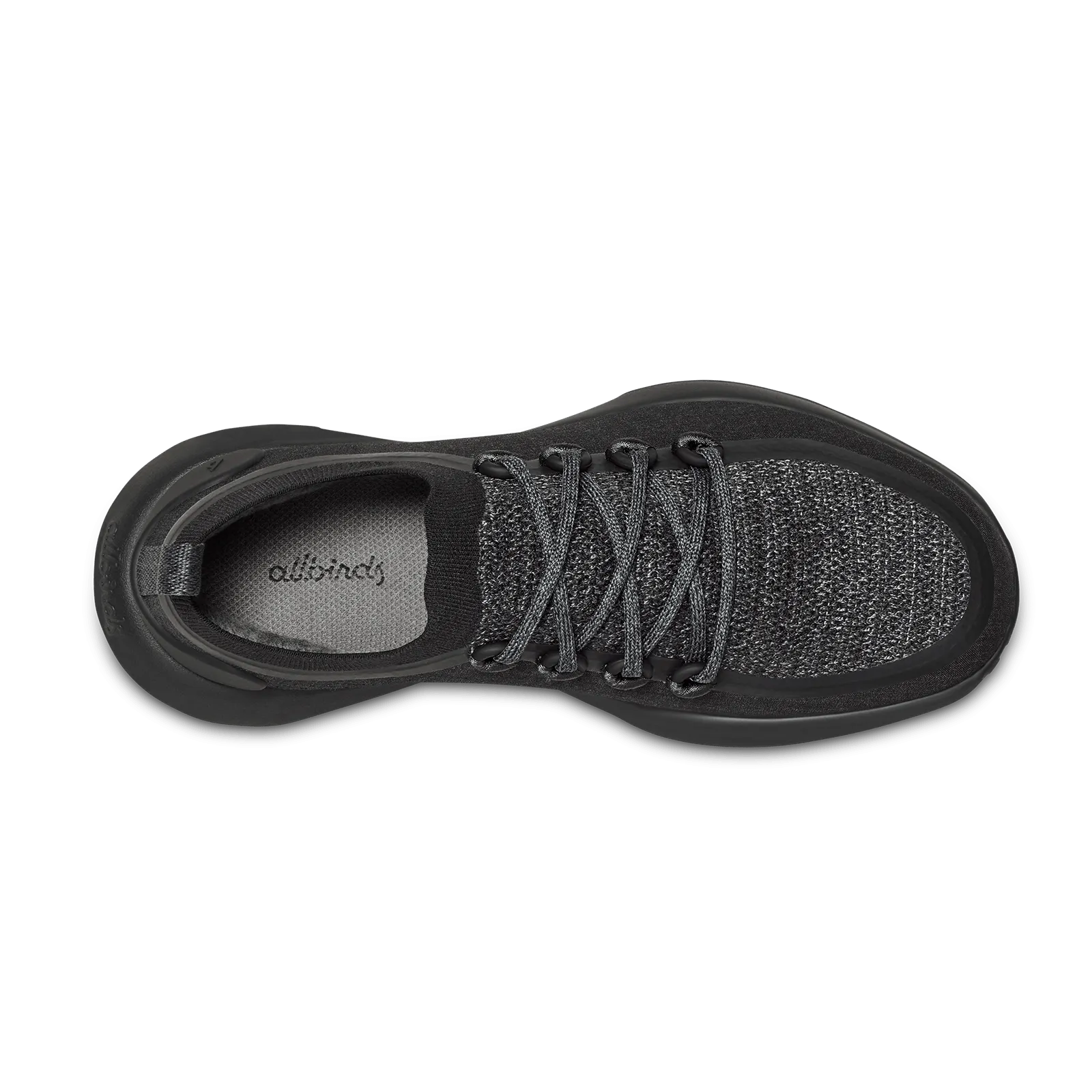 Women's Trail Runners - Natural Black (Black Sole)