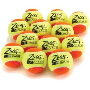Zsignet Orange SloCoach Mini Tennis Balls (12 Pack)