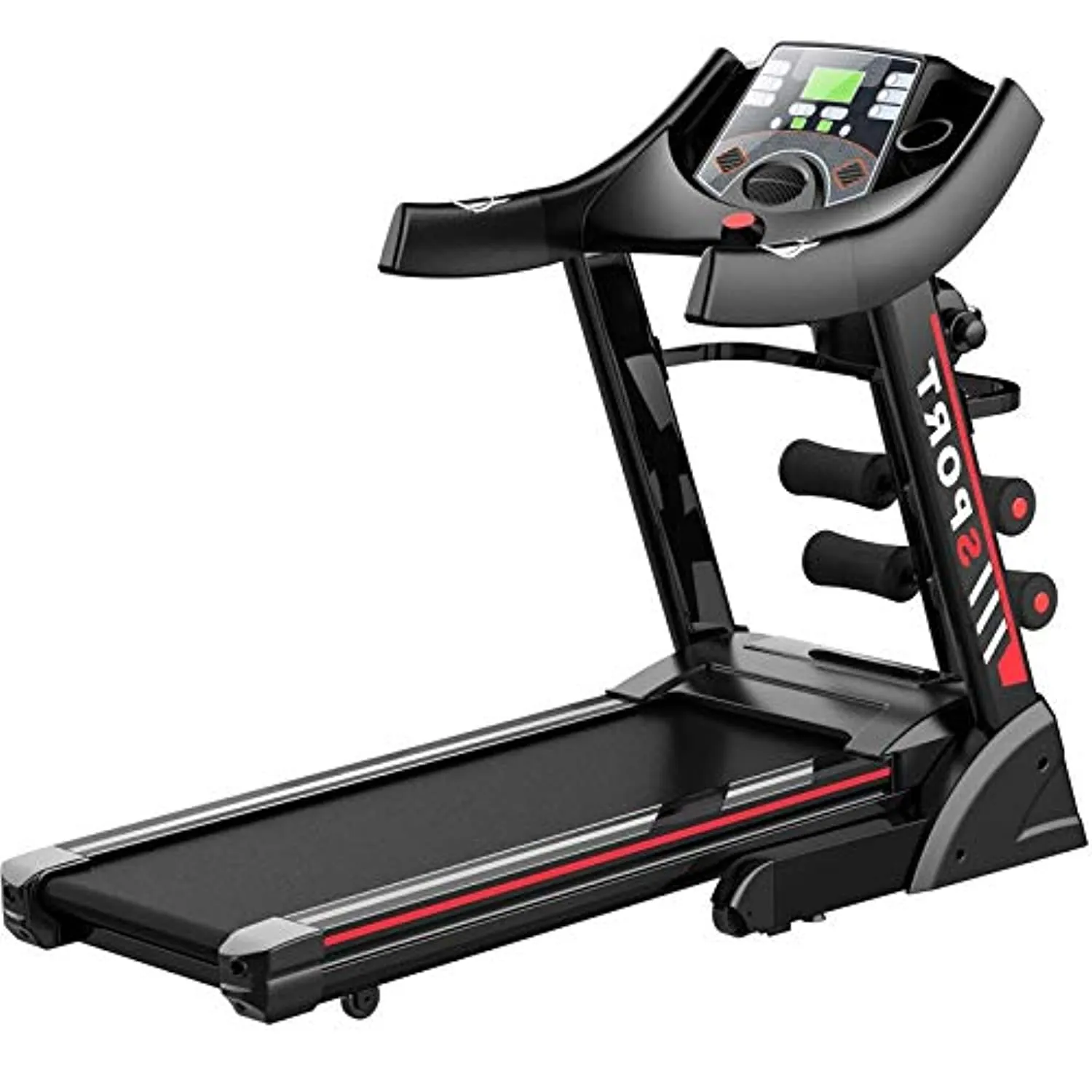 Zzfni Treadmill Household Mute Treadmill, Foldable Treadmill Multi-Functional, Home Fitness Workout Aids Foldable Treadmill