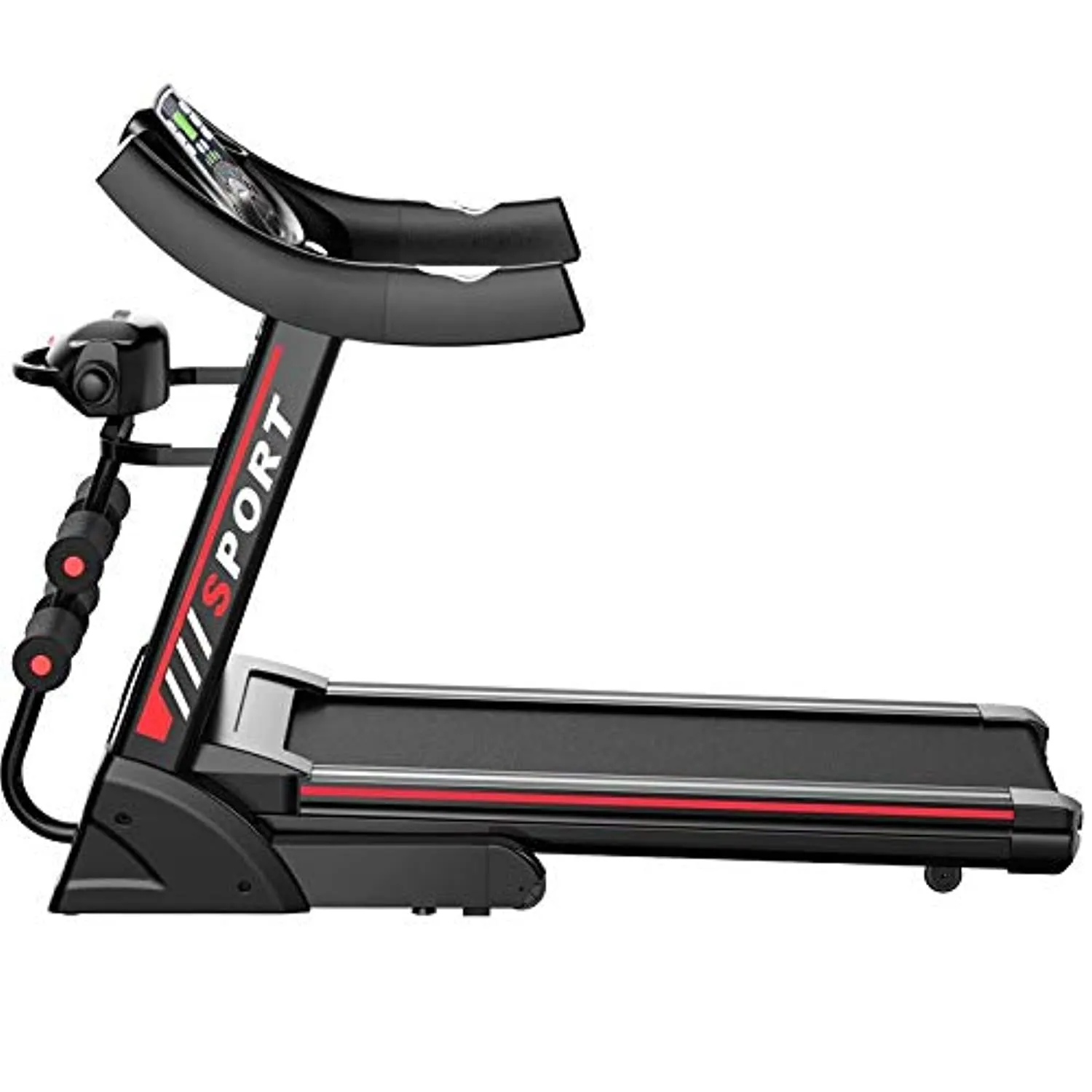 Zzfni Treadmill Household Mute Treadmill, Foldable Treadmill Multi-Functional, Home Fitness Workout Aids Foldable Treadmill